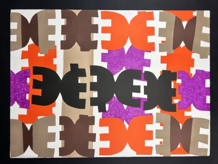 Lithografie Capogrossi - Composizione