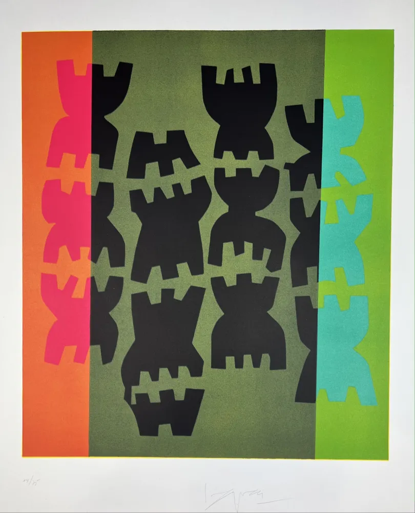 Lithografie Capogrossi - Composizione