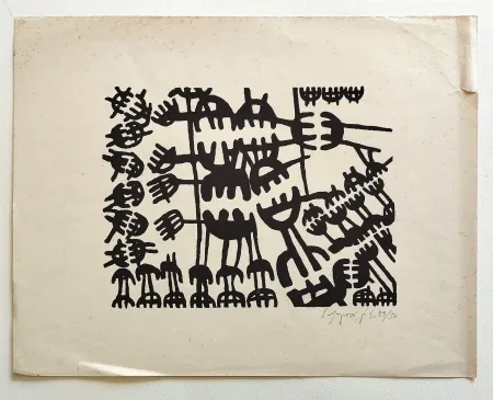 Lithografie Capogrossi - Forma 2