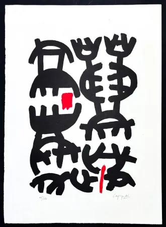 Lithografie Capogrossi - Giuseppe Capogrossi (1900–1972) - Lithography on Fabriano paper - 1957