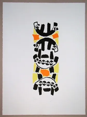 Lithografie Capogrossi - Nurnberg