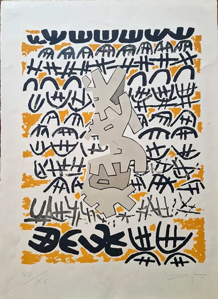 Lithografie Capogrossi - Opale 4