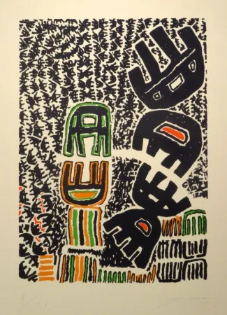 Lithografie Capogrossi - Opale Nr. 9