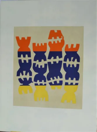 Lithografie Capogrossi - Quarzo 5