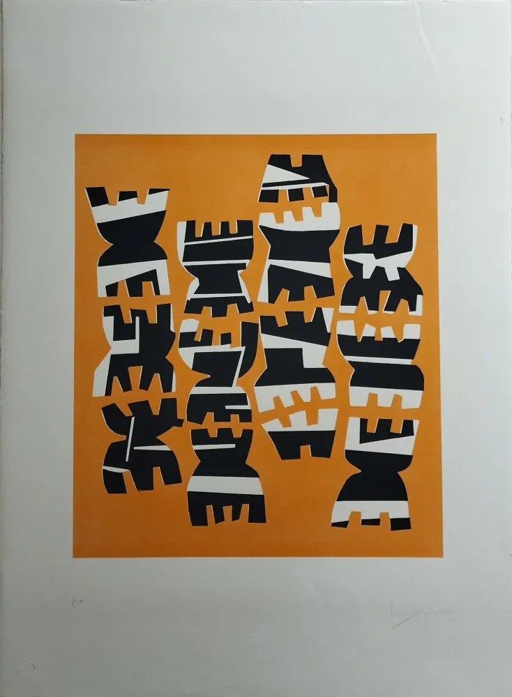 Lithografie Capogrossi - Quarzo 8