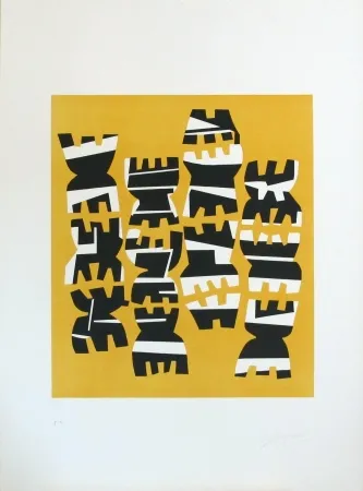 Lithografie Capogrossi - Quarzo n°8