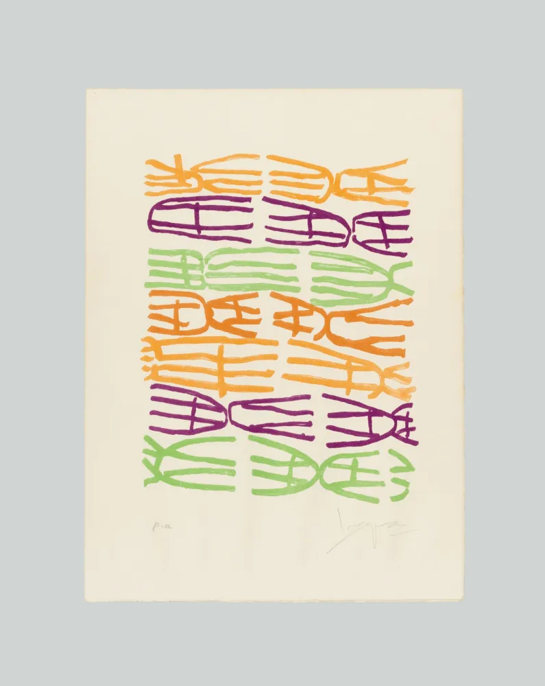 Lithografie Capogrossi - Quatrain