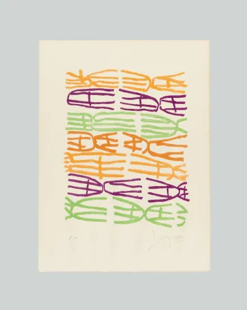 Lithografie Capogrossi - Quatrain