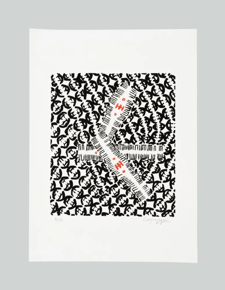 Lithografie Capogrossi - Senza titolo