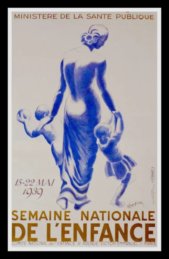 Lithografie Cappiello - Semaine Nationale de l'Enfance