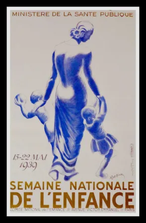 Lithografie Cappiello - Semaine Nationale de l'Enfance