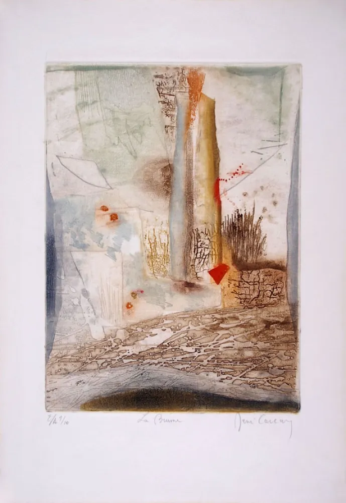 Ets En Aquatint Carcan - La brume