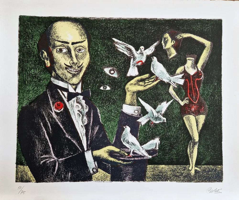 Lithografie Carletti - Illusionista