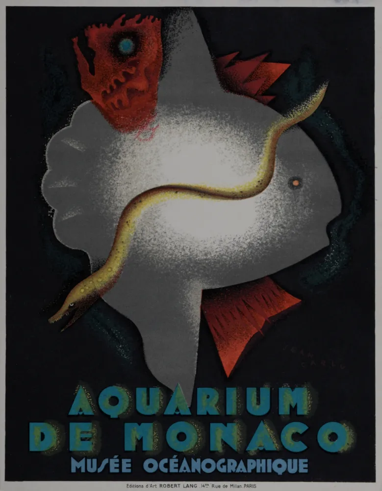 Geen Techniek Carlu - Aquarium de Monaco, 1928