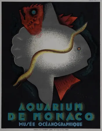 Geen Techniek Carlu - Aquarium de Monaco, 1928