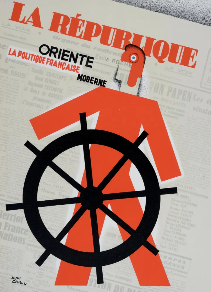 Lithografie Carlu - La République, 1928