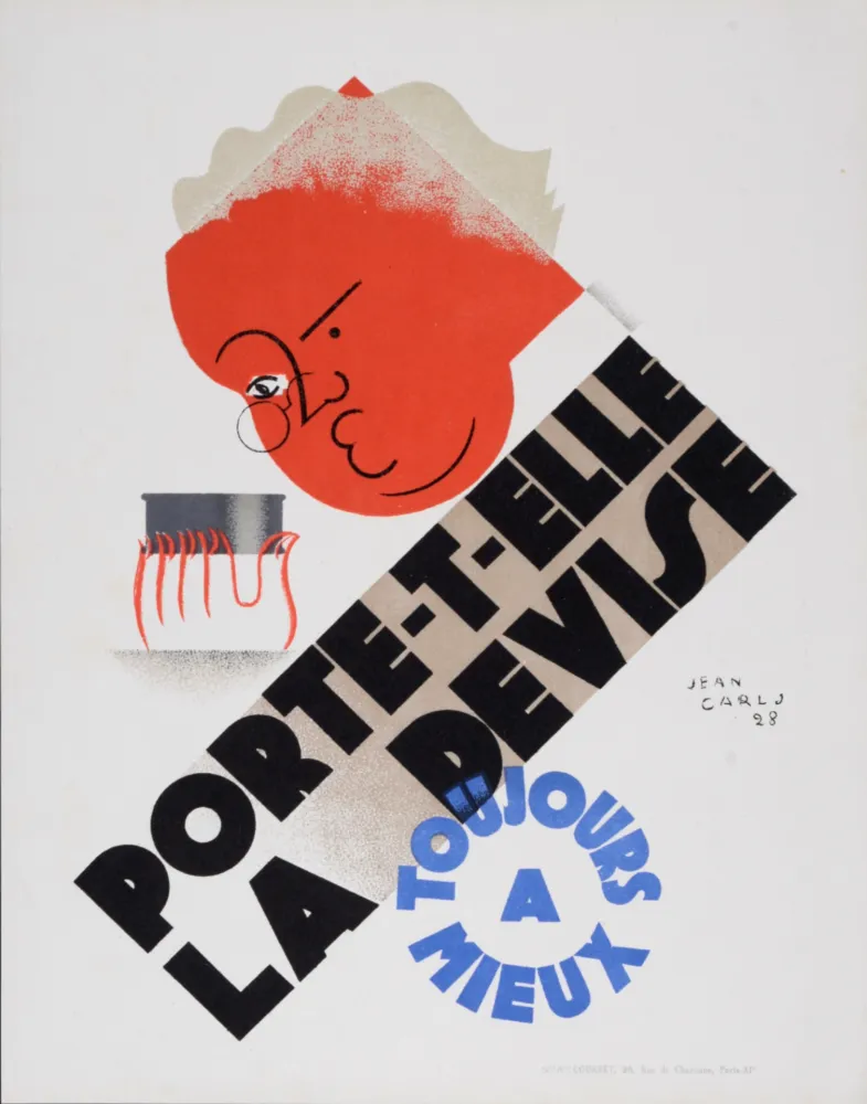 Lithografie Carlu - Porte-t-elle la devise, 1928