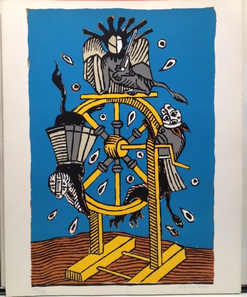 Lithografie Carmassi - La ruota della fortuna