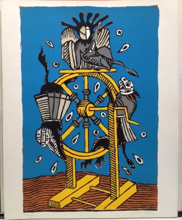 Lithografie Carmassi - La ruota della fortuna