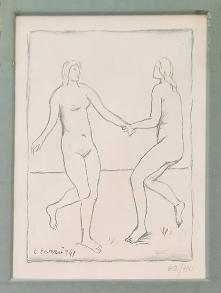 Lithografie Carra - Fanciulle