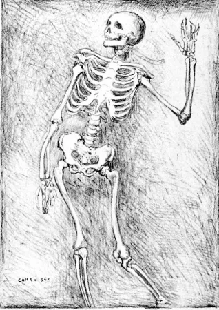 Lithografie Carra - Scheletro danzante