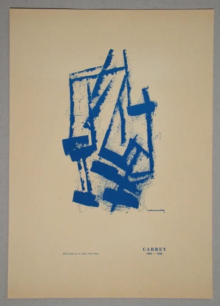 Lithografie Carrey - Composition abstrait
