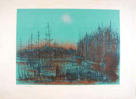 Lithografie Carzou - Bateau