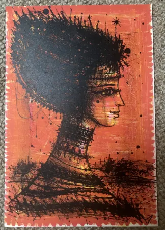 Lithografie Carzou - Femme