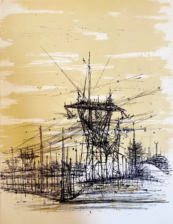 Lithografie Carzou - Haute tension