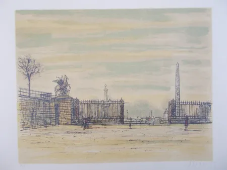 Lithografie Carzou - La Concorde