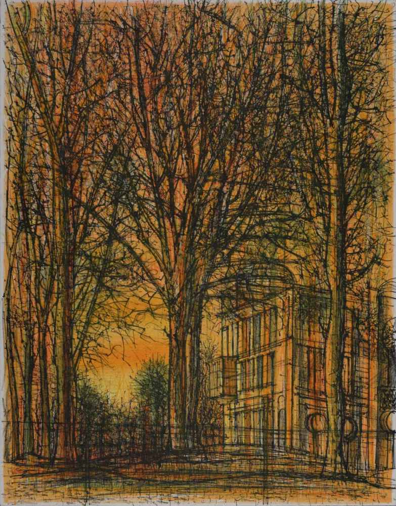 Lithografie Carzou - La Maison dans les arbres, 1962