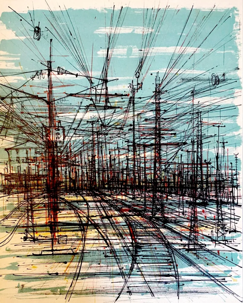 Lithografie Carzou - La voie ferrée