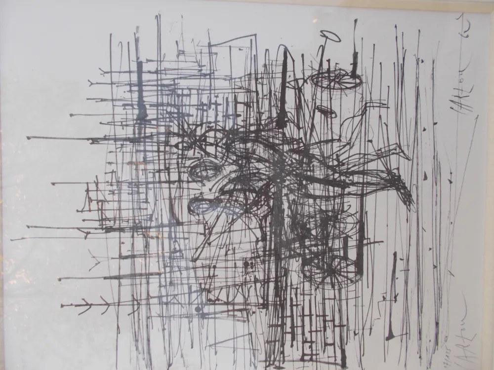 Lithografie Carzou - Le champ de bataille