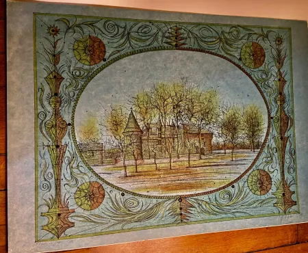Lithografie Carzou - Le Château de Rochechouart
