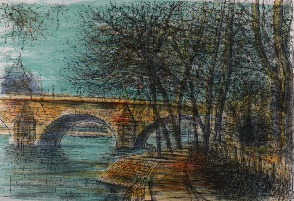 Lithografie Carzou - Le Pont Neuf, 1964