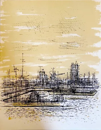 Lithografie Carzou - Le radar