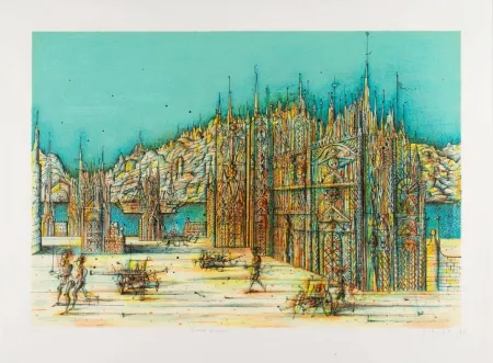 Lithografie Carzou - Palais des mirages (Palace of Mirages)