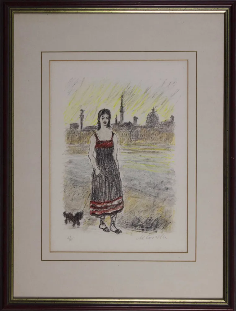 Lithografie Cascella - Firenze Ponte San Nicolò