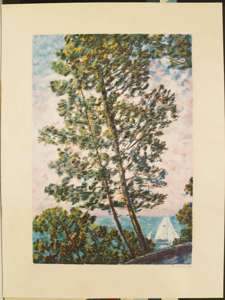 Zeefdruk Cascella - Scorcio sul mare