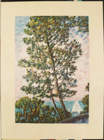 Zeefdruk Cascella - Scorcio sul mare