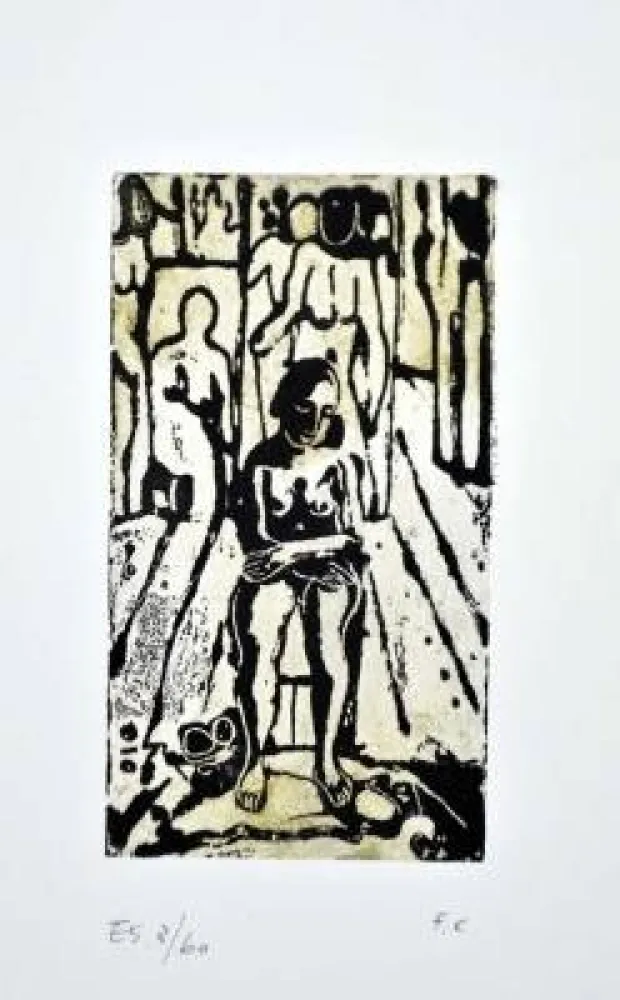 Linosnede Casorati - Donna nella stanza