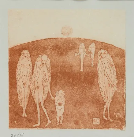 Ets En Aquatint Casorati - Primavera