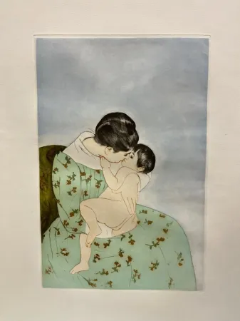 Droge Naald Cassatt - Le baiser maternel