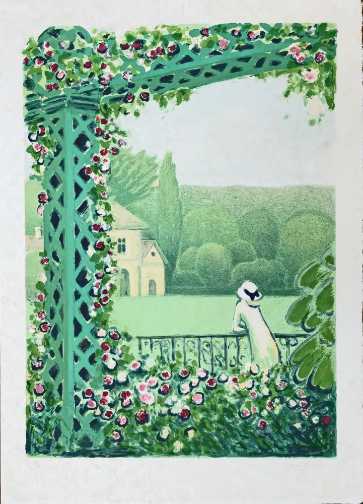 Lithografie Cassigneul  - La Veranda 
