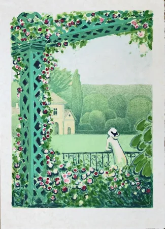 Lithografie Cassigneul  - La Veranda 