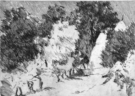 Ets Castellani - Piccolo paesaggio a Reforzate