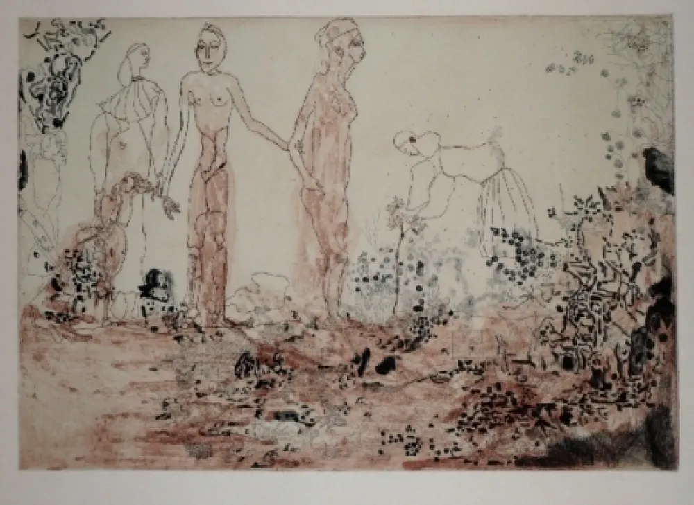 Ets En Aquatint Castillo - Agua amarga