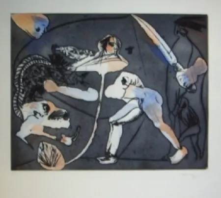 Ets En Aquatint Castillo - America espanoles