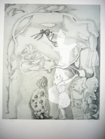 Lithografie Castillo - Barcelone 2