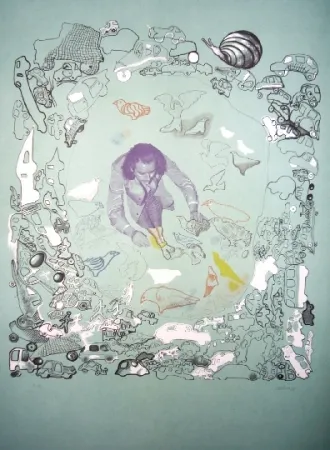 Lithografie Castillo - Barcelone 3